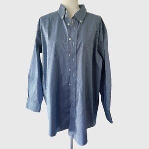 Men's LL Bean Wrinkle-Free Pinpoint Oxford Cloth Shirt Traditional Fit